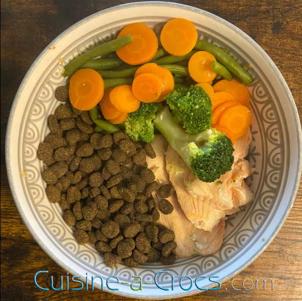 ration mixte sur mesure pour un chien